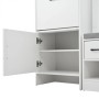 okwish Garderobenständer mit Schuhbank 7 Haken Flur 110x35x175cm Weiß_7