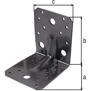 Duravis Schwerlast Winkelverbinder, 105x10x90mm, mit Sicke und Duplexbeschichtung.