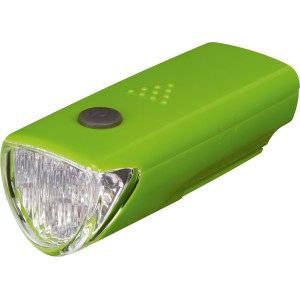 Grüne Freizeitleuchte mit 3 LEDs für Camping & Outdoor. Taschenlampe mit Blinklichtfunktion.