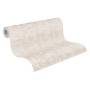 Rolle Vliestapete mit geometrischem Muster in Elfenbein, Creme und Beige.