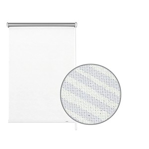 Gardinia Verdunkelungsrollo Thermo Streifen, 82x180 cm, weiß. Rollo zur Fensterverdunklung mit Thermobeschichtung.