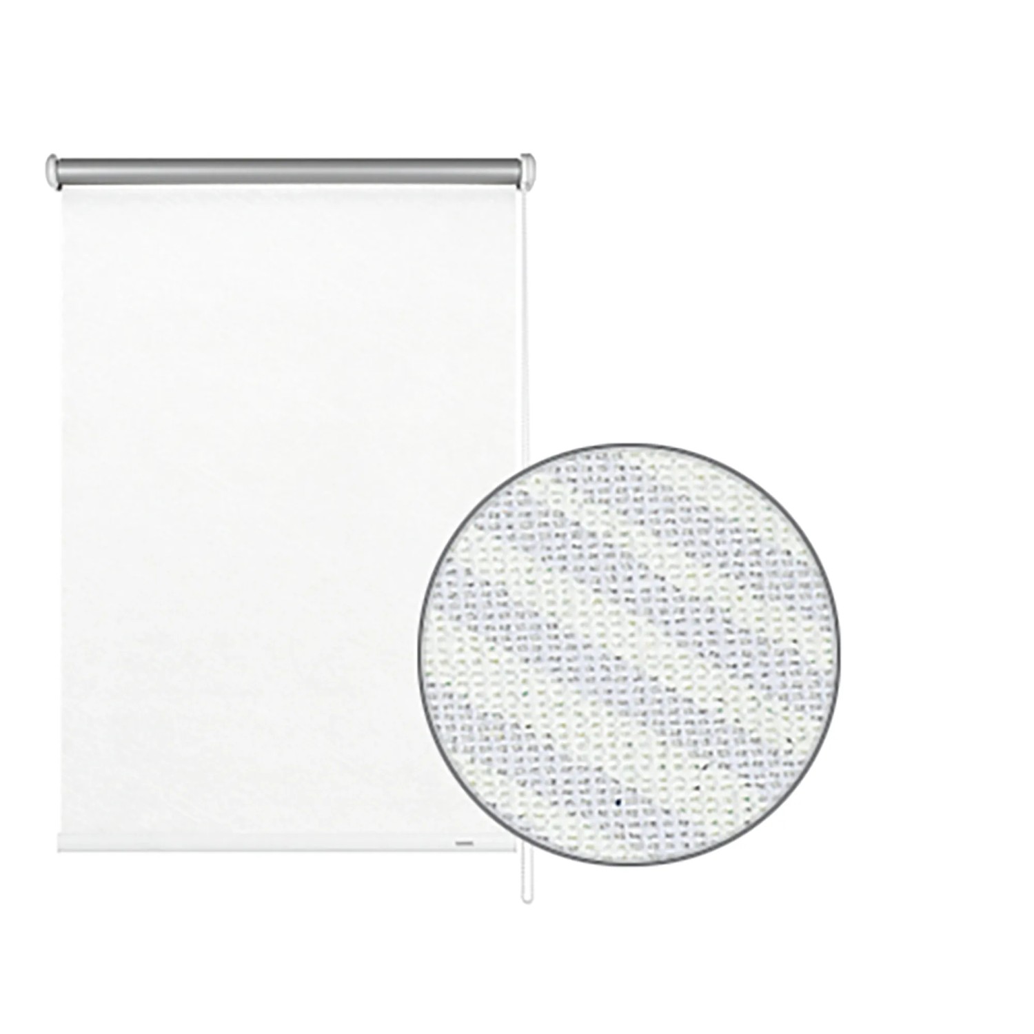 Gardinia Verdunkelungsrollo Thermo Streifen, 82x180 cm, weiß. Rollo zur Fensterverdunklung mit Thermobeschichtung.