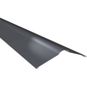 Firsthaube Esthetica, 140x140x1000 mm, mattgrau, passend für Dachbleche.