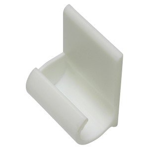 Gardinia Klebeträger, weiß, für Vitragestangen Ø 11/12 mm.