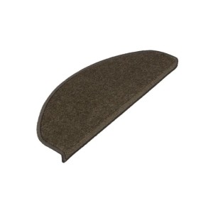 KARAT Velours Stufenmatte Dynasty Atmungsaktiv Schlamm 23,5 x 65 cm Halbrund
