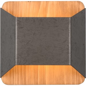 Trio LED-Wandleuchte Arino 4,3W 400 lm Nickel antik Holz