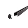 Deco-Raum Gardinenschiene nach Maß 1-Lauf Square Schwarz 80cm_5