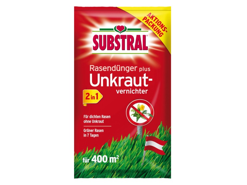 Fertilizzante Con Diserbante Substral - Per 100 M&sup2;, 2 Kg, Perfetto Per La Cura Del Prato