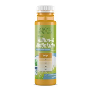 Schöner Wohnen Mineral Abtönfarbe Beige, matte Volltonfarbe im 250ml Gebinde.