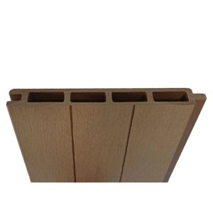 MCW WPC-Sichtschutz Savoie, Erweiterungselement schräg links, Teak-Optik.
