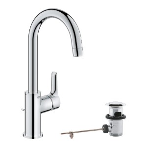 Grohe QuickFix Waschtischarmatur Einhebelmischer Start Alira Chrom L