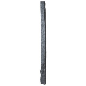Scherf Schiefer-Palisade, oxid-schwarz, 200x12x10 cm, beidseitig gesägt, zur Gartengestaltung.