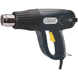 CMI Heissluftpistole 2.000 W: Heißluftgerät mit Düsen für vielseitige Anwendungen.