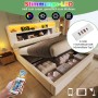 okwish Polsterbett 180x200cm mit Verstellbarem Kopfteil Kinderzimmer Beige ohne Matratze_6