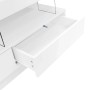 okwish TV Schrank LED Hochglanz Glas App Steuerung Wohnzimmer 70 Zoll 160x38x50cm Weiß_10
