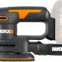 Worx Akku-Dreieckschleifer WX822.9 Solo 20 V, Schleifmaschine mit Staubfangsack.