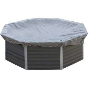 Poolcrew Winterabdeckplane für WPC Pool Santorin
