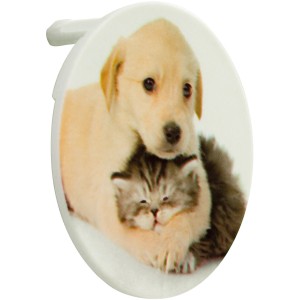 Steckdosenstöpsel Animal: Stöpsel mit Motiv von Hund und Katze.