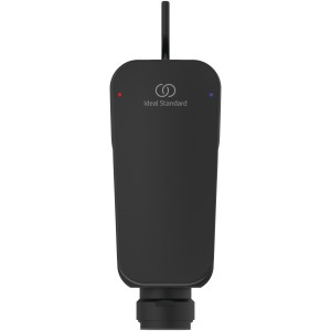 Ideal Standard Ceraplan Bidetarmatur in Schwarz Matt mit Ablaufgarnitur.