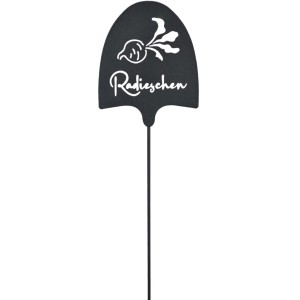 Schwarzer Gartenstab Radieschen von Boltze, 52 cm, Gartendekoration.