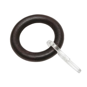 Gardinia Holz-Ringe Country Ø 25 mm Kolonial gebürstet 10-er Pack