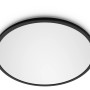 Schwarzes Philips LED-Panel Superslim SceneSwitch, 15W, mit runder Form für Wand- oder Deckenmontage.