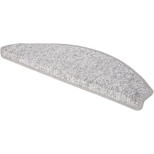 Andiamo Stufenmatte Leo hellgrau, 15er Set. Treppenschutz mit Klebestreifen für sicheren Halt.