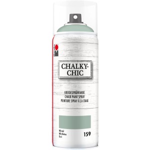 Marabu Chalky-Chic Kreidesprühfarbe 400ml, Farbton Mistel 159. Für Vintage-Look auf Möbeln und Deko.
