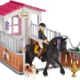 Schleich Horse Club Pferdebox mit Tori, Friesen Stute Princess und Zubehör.