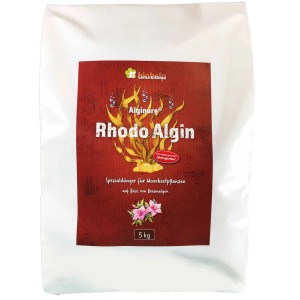 Biohelp Braunalgendünger 5kg für Moorbeetpflanzen im weißen Sack.