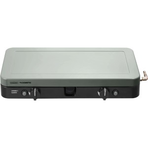 Cadac 2-Cook 3 Classic Stove Gasgrill, 2-flammig, mit Piezozündung und Aufbewahrungstasche.