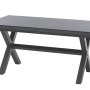 Ausziehbarer Siena Garden Gartentisch Ferrostone, 100x260 cm, mit Aluminiumgestell und HPL-Tischplatte.