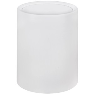 Weißer Wenko Schwingdeckeleimer Atri, 6 Liter, für Bad und WC.