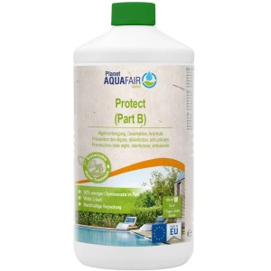 Planet Aquafair Protect Oxypure (Part B) für chlorfreie Pool Desinfektion und Algenvorbeugung.