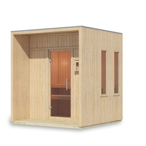 Karibu Saunahaus "Almeria" Naturbelassen