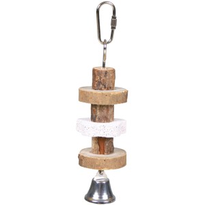 Trixie Knabberhölzer mit Lavastein, 16 cm, für Vogelpflege und Beschäftigung.