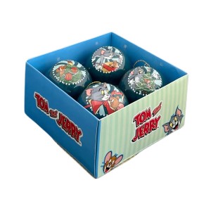Tom & Jerry Weihnachtskugel-Set 4-teilig Ø 8,3 cm
