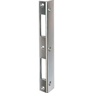 Abus Sicherheits-Schließblech SSB 210 für Haus- und Eingangstüren, silberfarben.