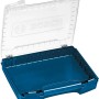 Offener, leerer Bosch Professional i-Boxx 72 Werkzeugkoffer mit transparentem Deckel.