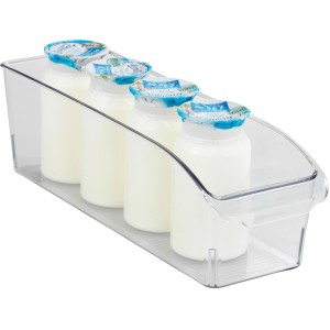 Wenko Kühlschrank-Organizer Gr. S mit Joghurt, transparente Aufbewahrungsbox für Ordnung im Kühlschrank.