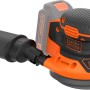 Black+Decker Akku-Exzenterschleifer BDCROS18N mit Staubfangbehälter, ohne Akku/Ladegerät.