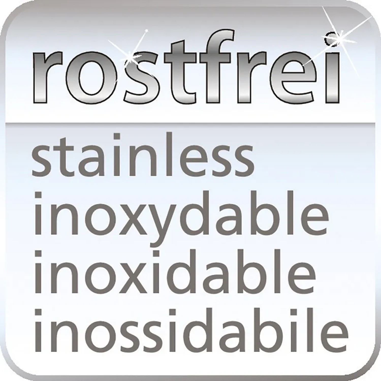 Symbolbild: Rostfrei-Hinweis für Wenko Badetuchstange Maribor.