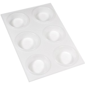 Daler-Rowney Kunststoff-Palette mit 6 Vertiefungen für Farben, Malzubehör.