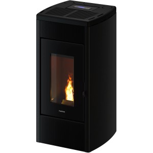 Freepoint Pelletofen Duke, Stahl Anthrazit, 14 kW, mit Automatik. Moderner Ofen für behagliche Wärme.