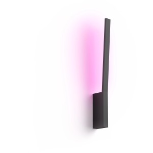 Schwarze Philips Hue Liane LED-Wandleuchte mit farbigem Licht (740 lm).