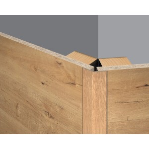 Egger Faltleiste Decowall FL008 Loveland Eiche für Wandverkleidung, Detailansicht Ecke.