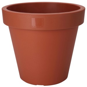 Großer Terrakotta Blumentopf, Ø 80 cm, ideal für Garten und Terrasse.