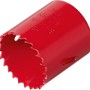 Rote LUX Bi-Metall Lochsäge, Ø 40 mm, für Holz, Metall und Aluminium.