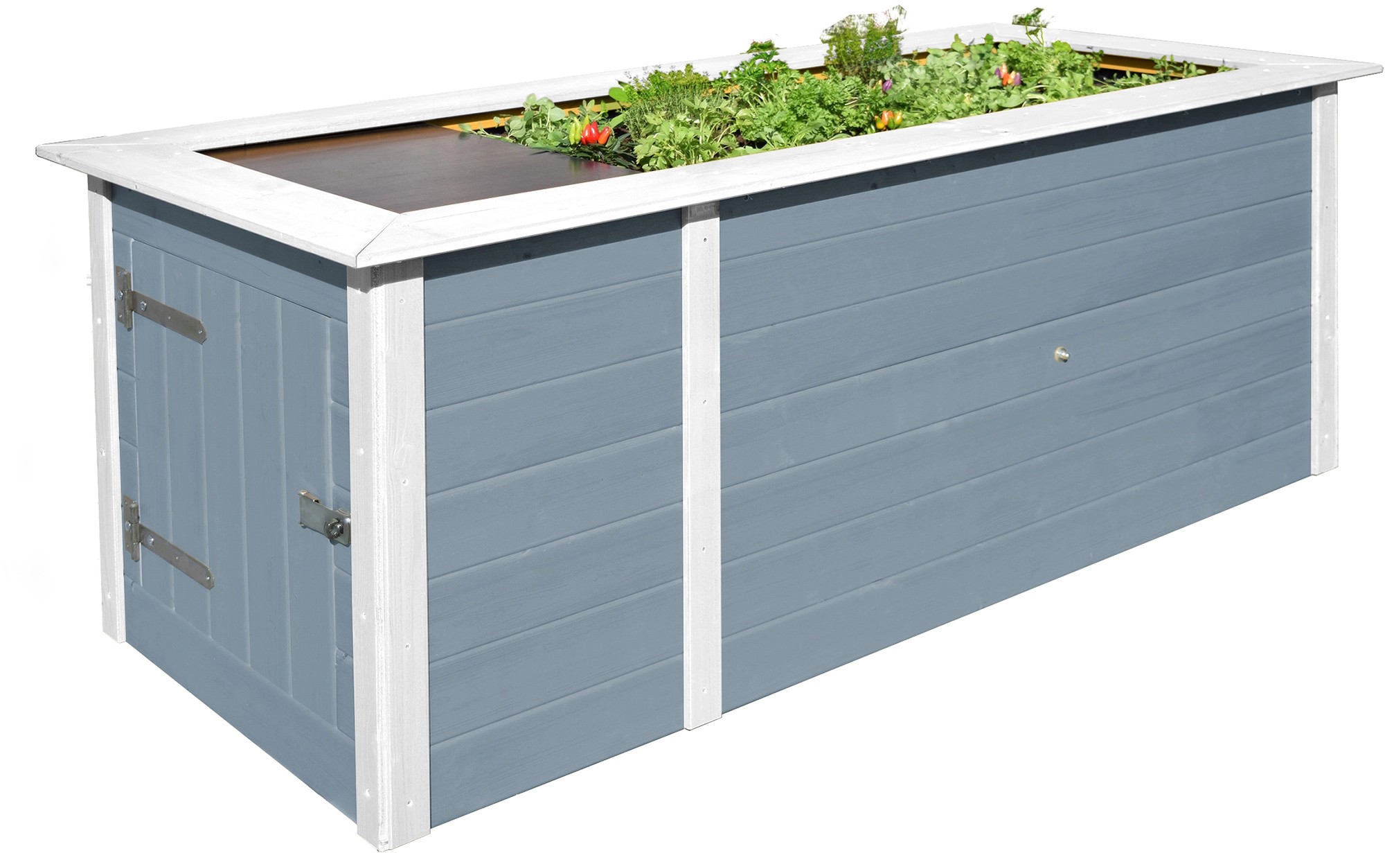 Weka Hochbeet mit Schrank Grau kaufen bei OBI