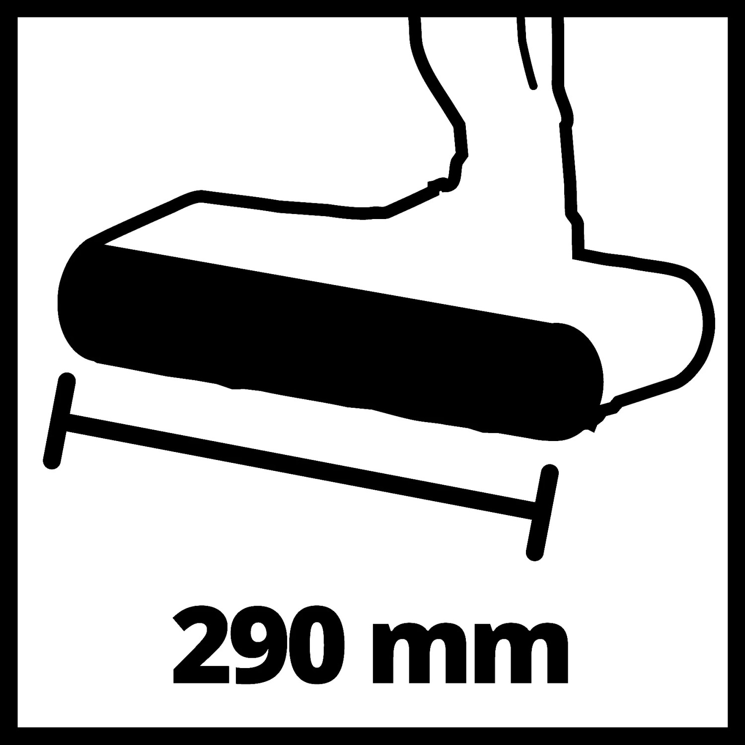 Symbolbild: Einhell Bürstenwalze für Hartbodenreiniger Cleanexxo, Arbeitsbreite 290mm.